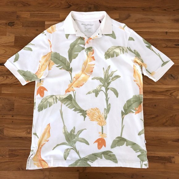 Tommy Bahama Other - TOMMY BAHAMA Tropical Palm Tree Polo Shirt S